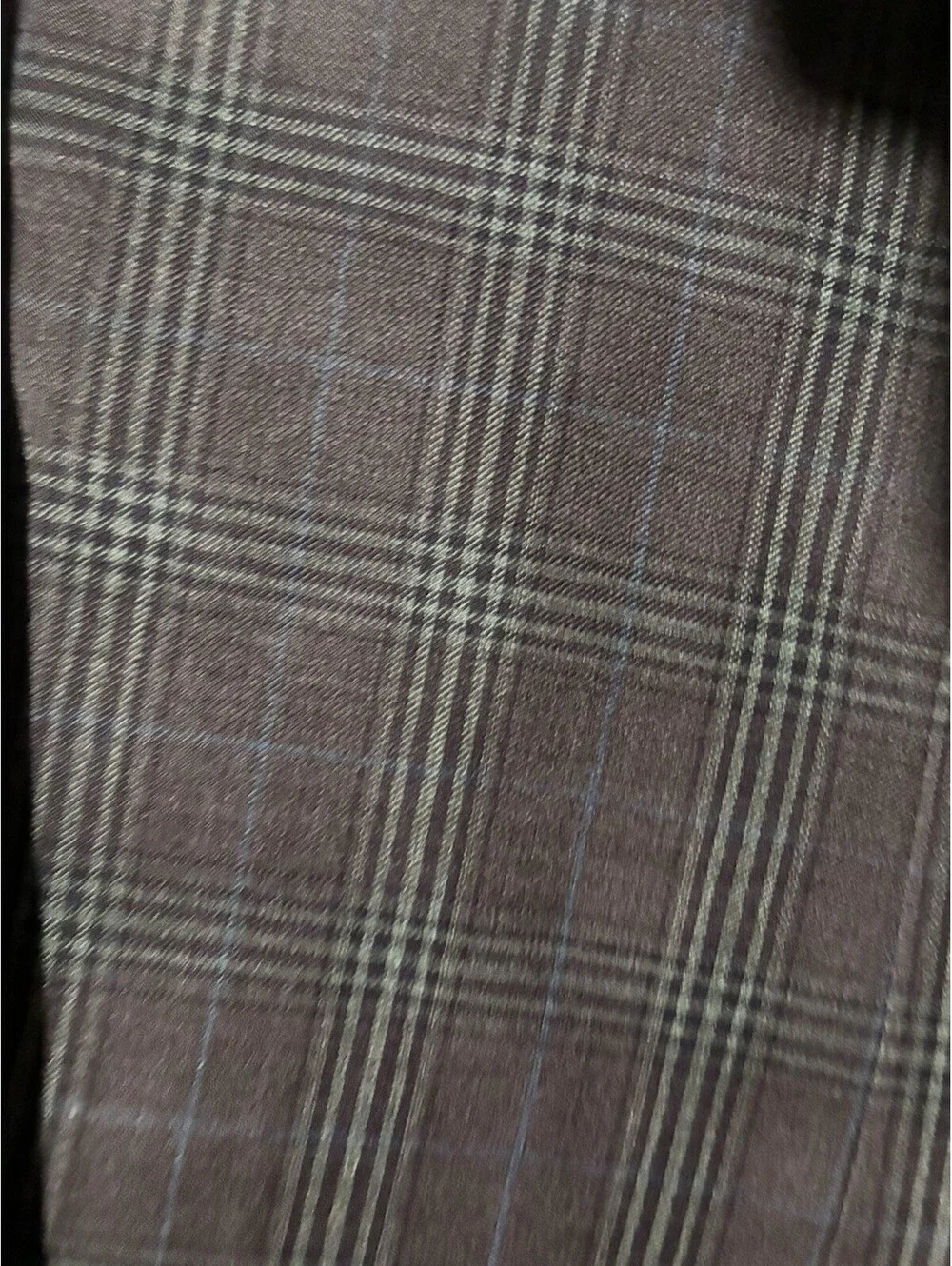 Vintage Men’s Plum Plaid Sport Coat Italian Snowflake Wool Fabric Custom Made